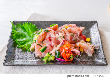 金槍魚酸橘汁醃魚 金槍魚酸橘汁醃魚 86735699