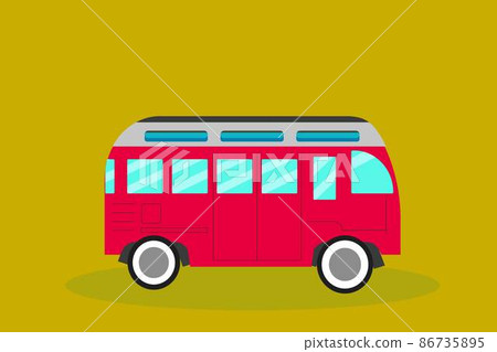 Camper illustration car van 86735895