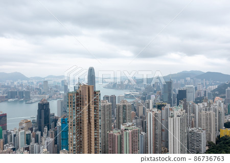 the residential area at west mid level hong kong 31 Jan 2022 the residential area at west mid level hong kong 31 Jan 2022 86736763
