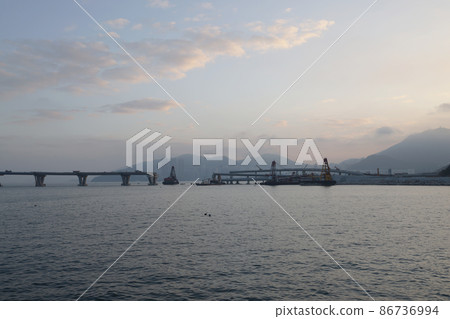 the new brige site at Tseung Kwan O 21 Nov 2021 the new brige site at Tseung Kwan O 21 Nov 2021 86736994