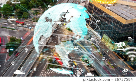 Smart transport technology alteration concept for future road traffic control Smart transport technology alteration concept for future road traffic control 86737594
