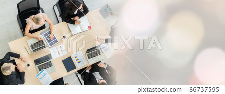 Business people group meeting shot from top widen view Business people group meeting shot from top widen view 86737595