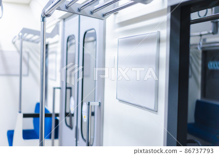 Inside the train car Inside the train car 86737793