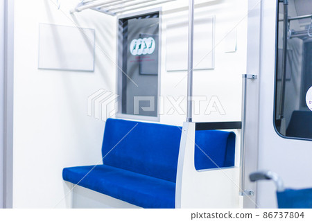 Inside the train car Inside the train car 86737804