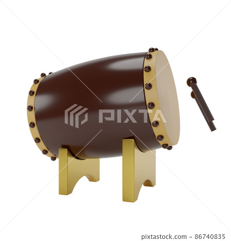 3D render islam Drum for Decoration., PNG File 3D render islam Drum for Decoration., PNG File 86740835