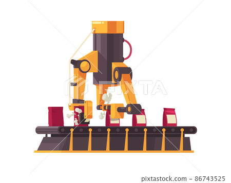 Automated Packing Machine - Stock Illustration [86743525] - PIXTA