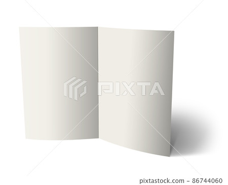 Brochure blank white template for presentation layouts and design. Brochure blank white template for presentation layouts and design. 86744060