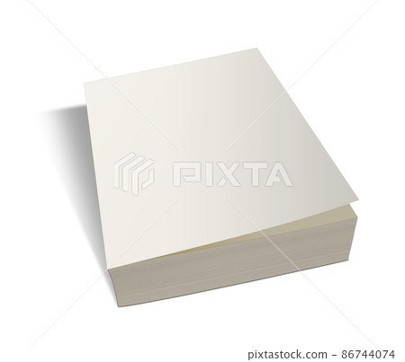 Paperback books blank white template for presentation layouts and design. Paperback books blank white template for presentation layouts and design. 86744074