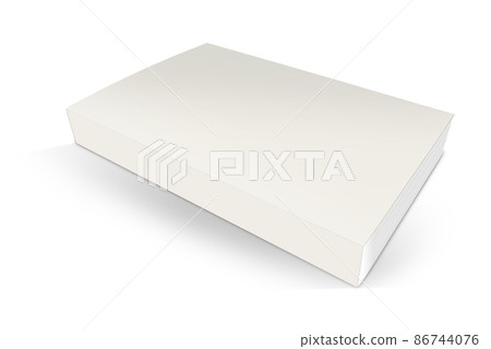 Paperback books blank white template for presentation layouts and design. 86744076