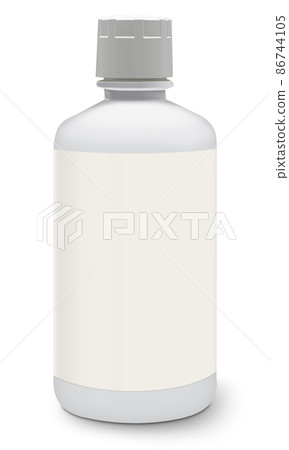 Bottle blank white template for presentation layouts and design. 86744105