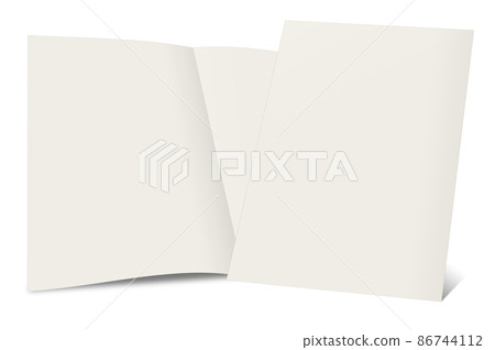 Brochure blank white template for presentation layouts and design. Brochure blank white template for presentation layouts and design. 86744112