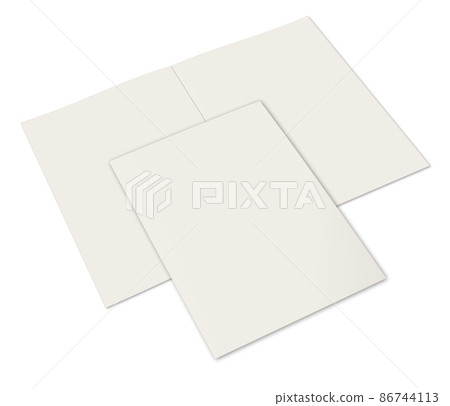 Brochure blank white template for presentation layouts and design. Brochure blank white template for presentation layouts and design. 86744113