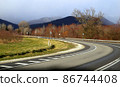 Photo landscape road of the south in winter 86744408