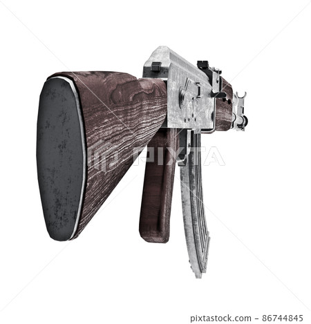 3d model submachine gun isolated on white background 3d model submachine gun isolated on white background 86744845