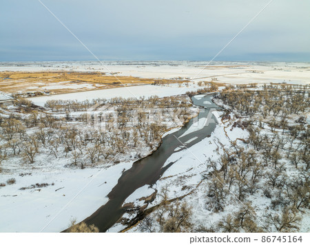 South Platte River on Colorado plains South Platte River on Colorado plains 86745164