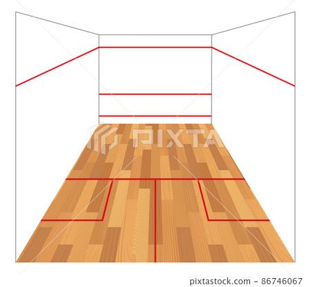 Squash court concept Squash court concept 86746067