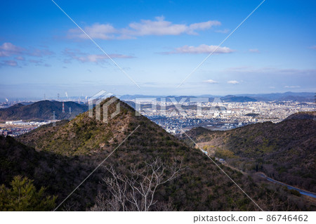 Beautiful scenery of the Harima Alps in Takasago City, Hyogo Prefecture, Japan 86746462