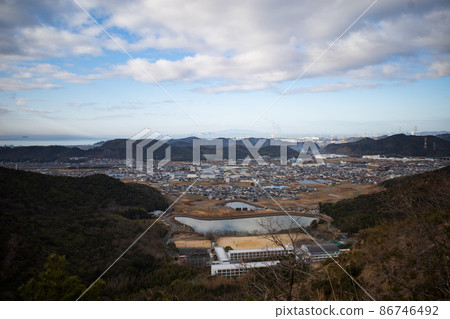 Beautiful scenery of the Harima Alps in Takasago City, Hyogo Prefecture, Japan 86746492
