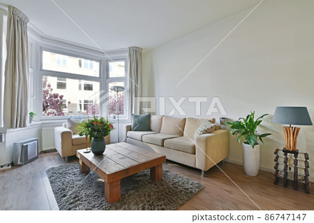 Bright living room in a modern luxury house Bright living room in a modern luxury house 86747147