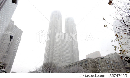 東京都廳舍雪景 東京都廳舍雪景 86747435