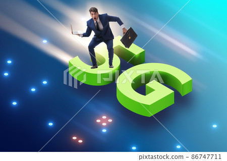 5G technology telecommuications concept - isometric projection 5G technology telecommuications concept - isometric projection 86747711