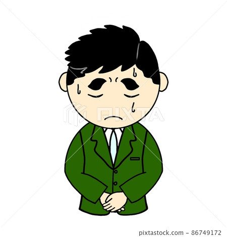 Male office worker Lecturer Teacher Apology for new employees 86749172