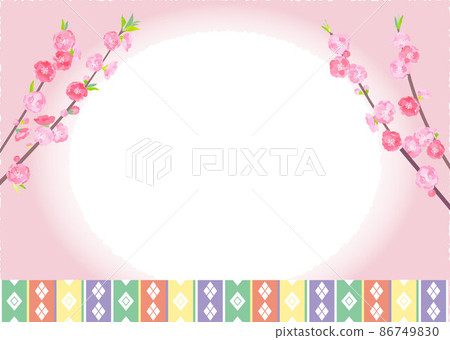 Hinamatsuri 插圖框架桃花 86749830