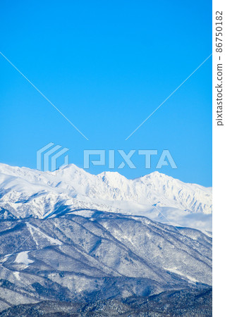 從高里山看到的冬季白馬三山 86750182