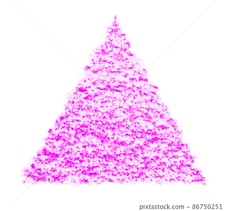 Triangle symbol illustration drawn with crayon with pink pass Other colors available Triangle symbol illustration drawn with crayon with pink pass Other colors available 86750251