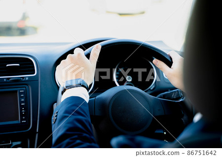 Businessman driving 86751642