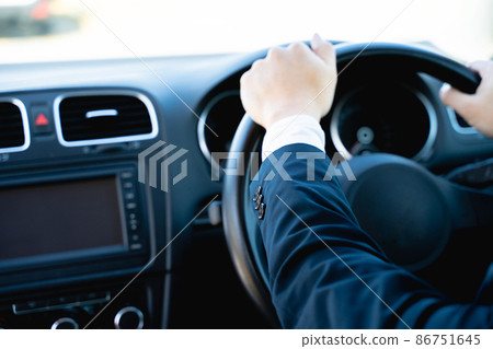 Businessman driving 86751645