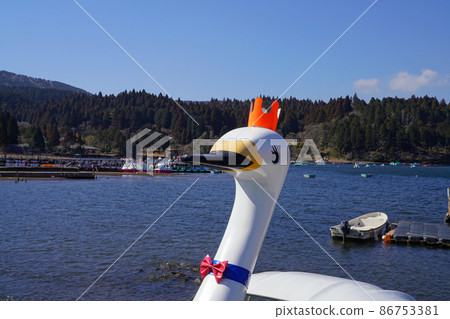 Swan boat Lake Ashi Swan boat Lake Ashi 86753381