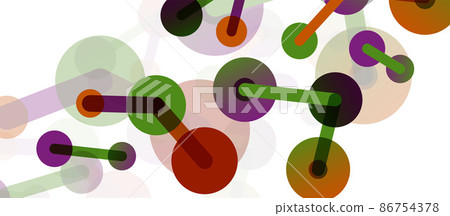 Network concept abstract background. Dots connection. Big data idea. Business template for wallpaper, banner, background or landing 86754378