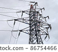 Close-up of the transmission line part of the tower 86754466