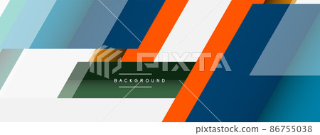 Background. Geometric diagonal square shapes and lines abstract composition. Vector illustration for wallpaper banner background or landing page 86755038