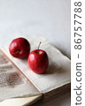 Antique-style photo of a princess apple on a foreign book ① 86757788