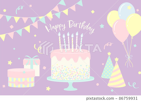 Birthday party icon background illustration Birthday party icon background illustration 86759931