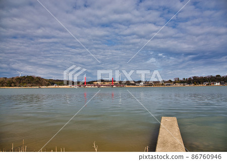 Lake Kitagata / Wind power generation Lake Kitagata / Wind power generation 86760946