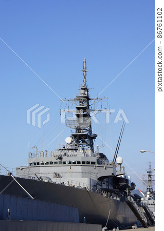 Maritime Self-Defense Force training ship Kashima from Hiroshima Prefecture Kure Base Quay F Bath Maritime Self-Defense Force training ship Kashima from Hiroshima Prefecture Kure Base Quay F Bath 86761102