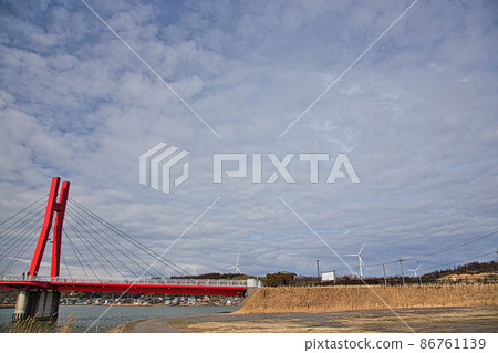 Lake Kitagata / Wind power generation Lake Kitagata / Wind power generation 86761139