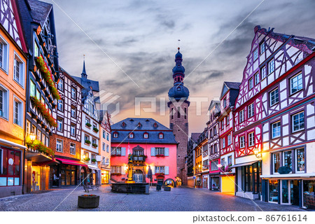 Cochem, Germany - Medieval Moselle River landmark. 86761614