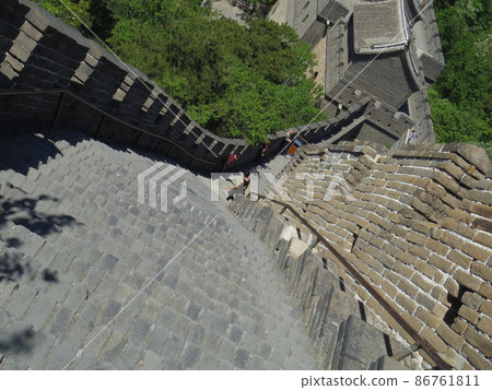長城陡峭的樓梯 86761811