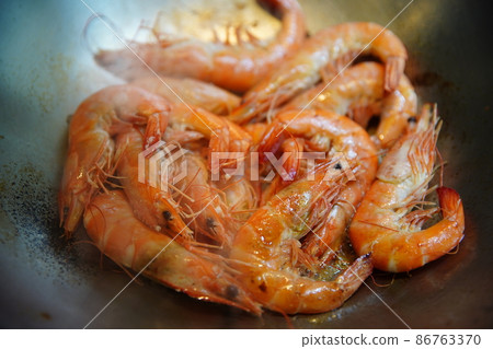 Yearly vegetables, stir-fried shrimp Yearly vegetables, stir-fried shrimp 86763370