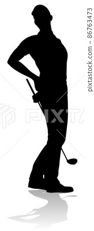 Golfer Golf Sports Person Silhouette Golfer Golf Sports Person Silhouette 86763473