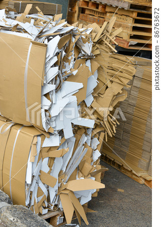Cardboard waste Cardboard waste 86763672