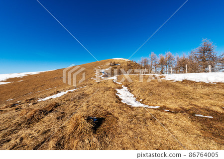 Lessinia Plateau Regional Natural Park in Winter - Italy Alps Verona Province Lessinia Plateau Regional Natural Park in Winter - Italy Alps Verona Province 86764005