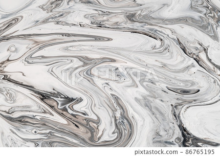 Marble pattern, abstract liquid paints background closeup. 86765195