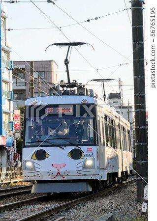 Maneki Neko Train on the Tokyu Setagaya Line 86765196