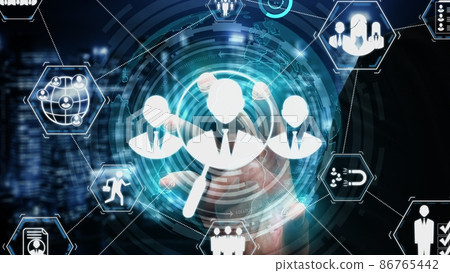 Human Resources and People Networking conceptual 86765442