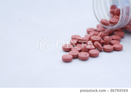 dhaka bangladesh 21th june 2021. pain killer spilling form a container  86769569